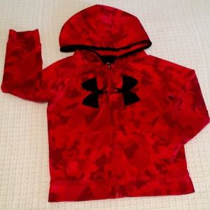 Under Armour Zip boy 4 Hoody full zip kangaroo pockets big logo
